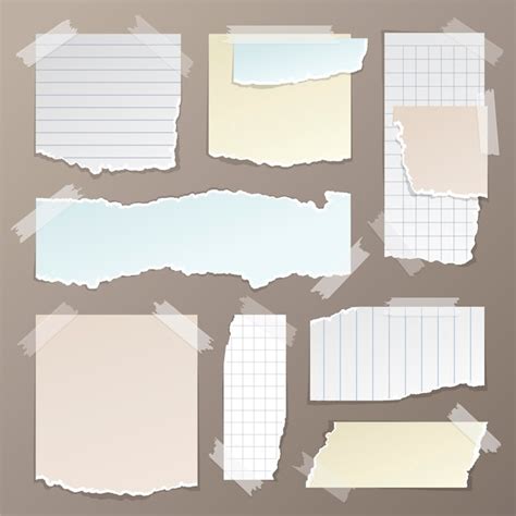 Пакет с эффектом рваной бумаги | Бесплатно векторы