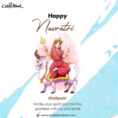 Happy Navratri [ Day-1 ] in 2023 | Happy navratri, Navratri, Happy