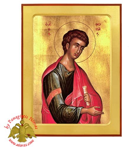 Saint Thomas The Apostle Byzantine Wooden Icon Holy Apostle Icons