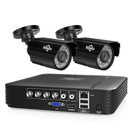 Hiseeu Pairs Hd P Ahd Image Ch Dvr Security Kit Cctv System