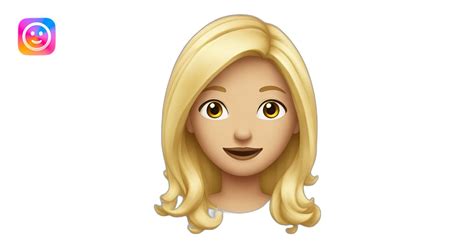 Fille Blonde Heureuse Emoji Ai Emoji Generator