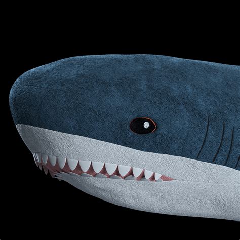 Stuffed Shark Ikea Blahaj 3d Model 7 Max Obj Unknown Free3d