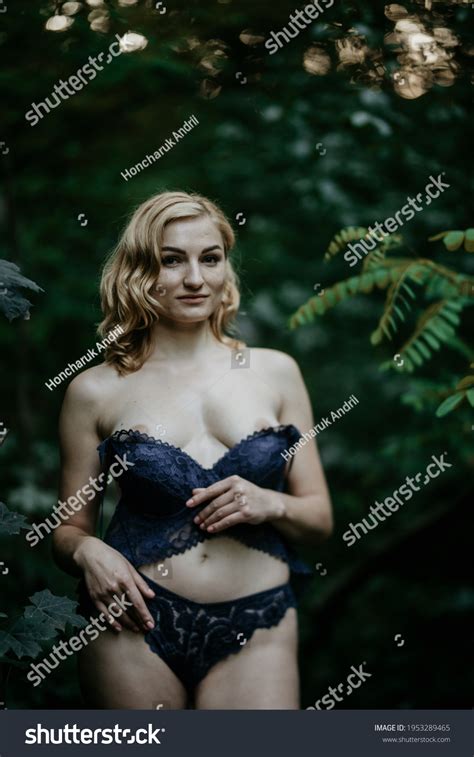 Girl Lingerie Forest Stock Photo Shutterstock