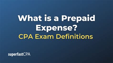 What Is A Prepaid Expense