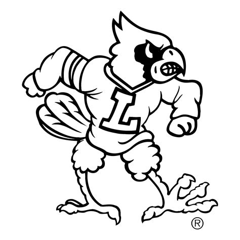 Printable Louisville Cardinal Logo Clipart