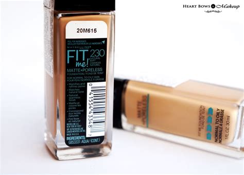 Maybelline Fit Me Matte Poreless Foundation Warm Nude Natural Buff Review Swatches