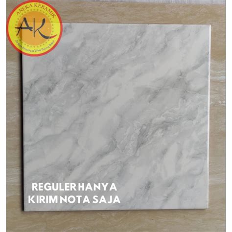 Jual Keramik Lantai Ruangan Kilap Motif Marmer Glossy X Ubud Grey