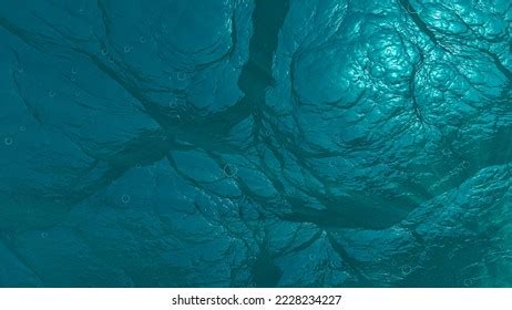 View Under Sea Bubbles Underwater View Stock Illustration 2228234227 ...