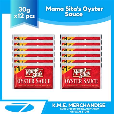 mama sitas oyster sauce sachet ml  pcs shopee philippines
