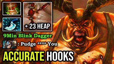 HOW TO 100 WIN OFFLANE PUDGE IN 7 27 Crazy Accurate Hooks With 1