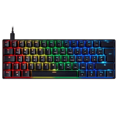 Buy Mizar MZ60 LUNA Mechanical Gaming Keyboard | 60% Keyboard 62 Key ISO UK Layout | RGB LED ...