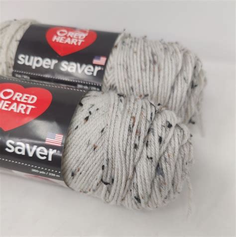 Red Heart Super Saver Fleck Yarn Aran Fleck 5 Oz Skeins Lot Of 2 775217363469 Ebay