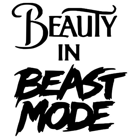 Beauty In Beast Mode JDM Decal Vinyl Sticker Cars Trucks Vans Walls