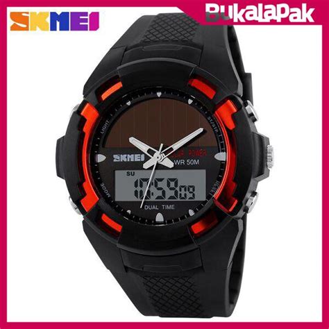 Jual Skmei Solar Power Sport Led Watch Water Resistant M Jam Tangan