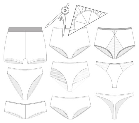 De Lingerie Academie LESSENREEKS Patroontekenen Van Verschillende Slipjes