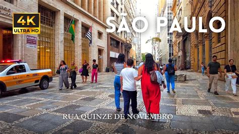 Rua 15 De Novembro - RUA 15 DE NOVEMBRO na SÉ em São Paulo 4K - YouTube