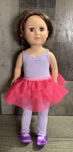 Cititoy 2013 Ballerina Brunette Purple Highlight Hk City Toys 18 Inch Doll EBay