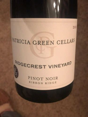 Patricia Green Cellars Ridgecrest Vineyard Pinot Noir Vivino Us