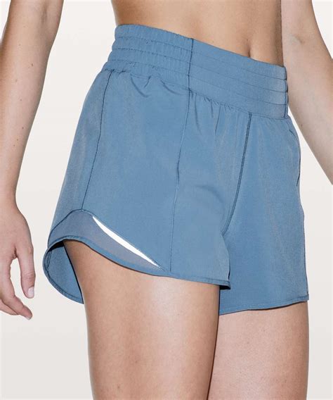 Lululemon Hotty Hot Short High Rise Long Utility Blue Lulu Fanatics