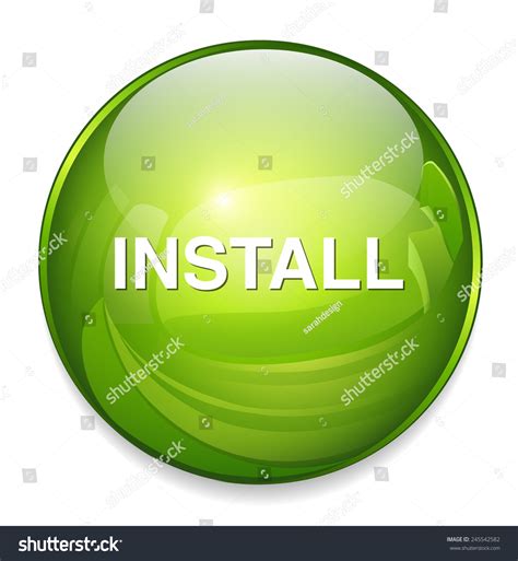 Install Button Stock Vector (Royalty Free) 245542582 | Shutterstock