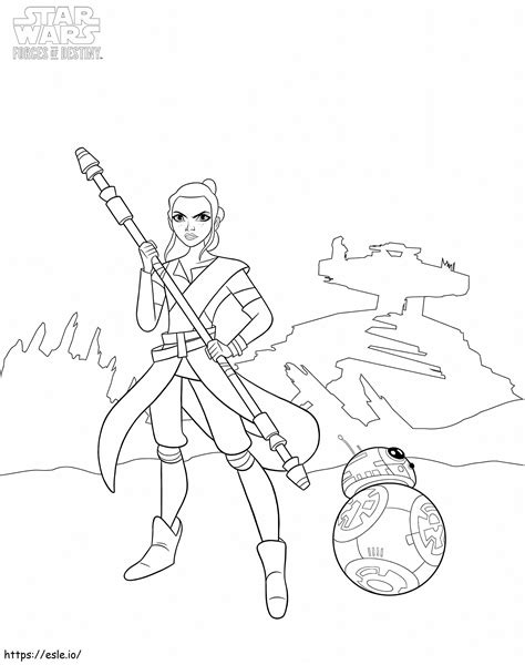 BB 8 And King coloring page