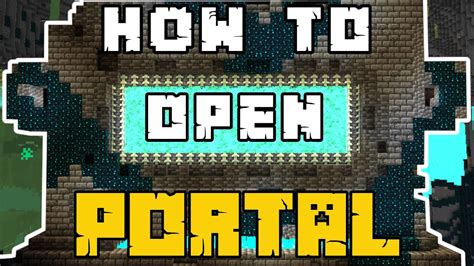 How To Open The Warden Portal In Minecraft Ancient City Portal YouTube