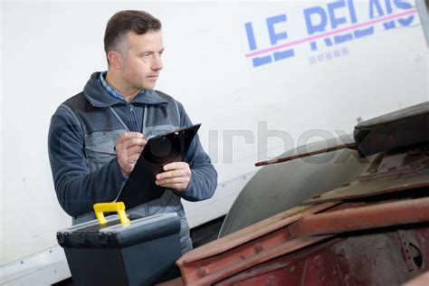 Mature Delivery Man On The Job Stock Image Colourbox