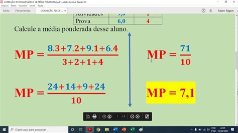 Média Aritmética Simples E Ponderada - A Media Ponderada Entre Os Numeros 2 X E 5 - RETOEDU