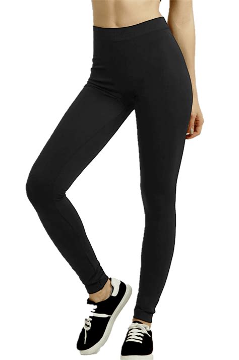 Womens Super Soft Polyester Spandex Full Length Leggings Winter Wear