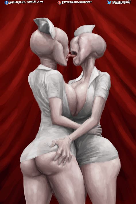 Bubblehead Nurses Deep Tongue Kiss By Kataklyxm Hentai Foundry