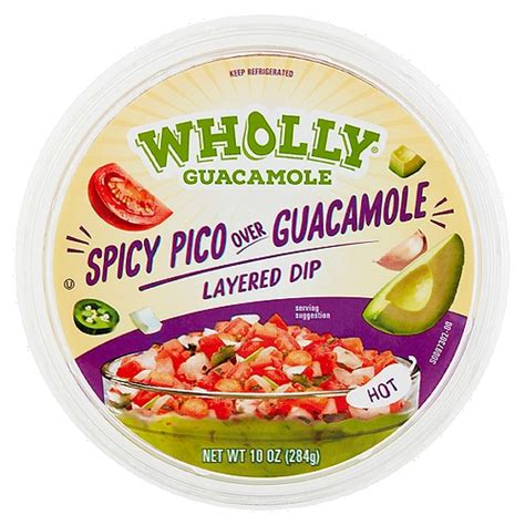 Wholly Guacamole Spicy Pico Over Guacamole Layered Dip