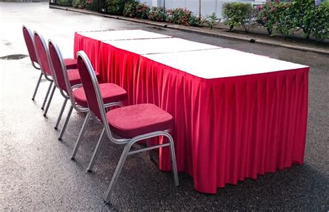full square table set  kian lee seng chairs tables rental pte