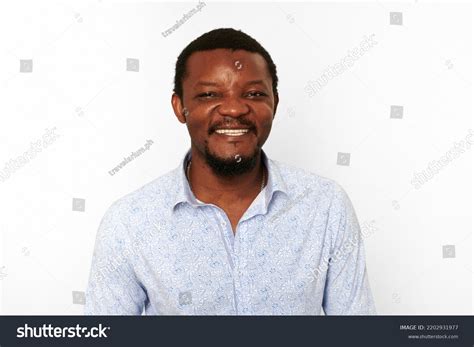 Happy African American Black Man Small Stock Photo 2202931977