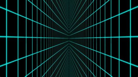 This Stock Motion Graphics Video Shows A Neon Blue Grid Moving Upward