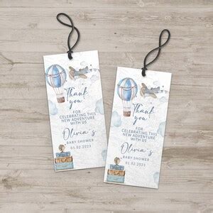 Editable Adventure Baby Shower Favor Tags Travel Theme Gift Tags Hot