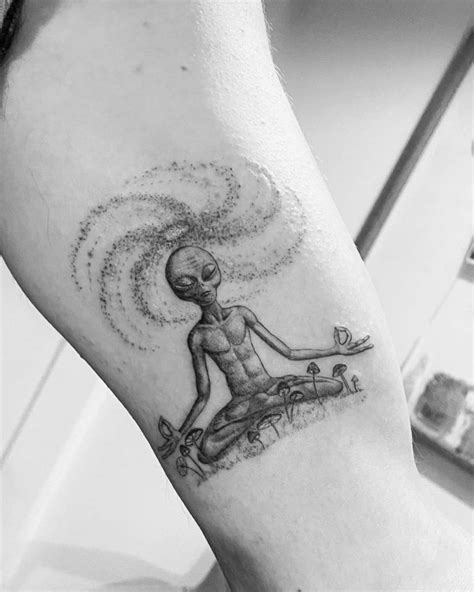 Grey Alien Tattoo