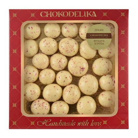 Онлайн Магазин "Чокоделика" - Премиальный Шоколад Драже "Фундук и роза ...