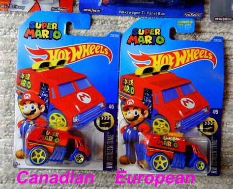 Super Mario Bros Hot Wheels Complete Set Plus Super Mario Bonus Mint
