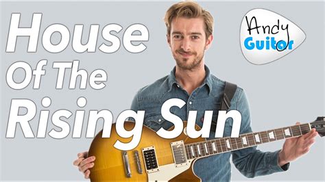 House Of The Rising Sun Guitar Lesson Electric Guitar Tutorial Youtube