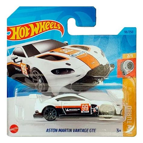 Hot Wheels Hw Turbo Aston Martin Vantage Gte White Half Card Gamebreaker