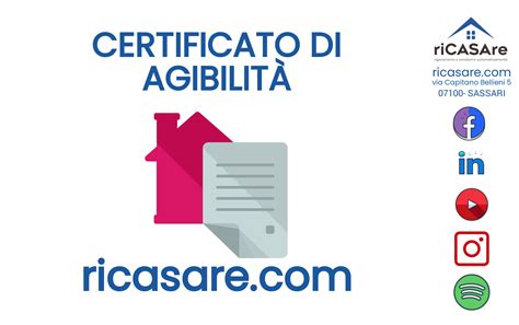 CERTIFICATO DI AGIBILITÀ riCASAre