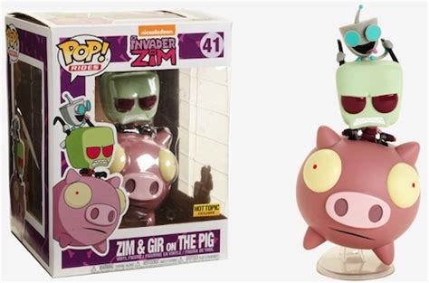 Invader Zim Funko Pop Funko Pop Invader Zim Gir Hot Topic Exclusive With Protector