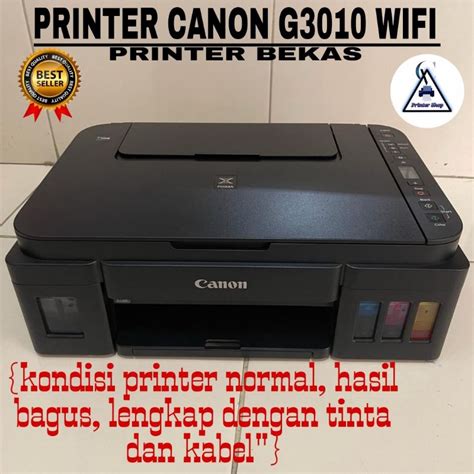 Jual Printer Canon Pixma G3010 Bekas Normal Siap Pakai Shopee Indonesia