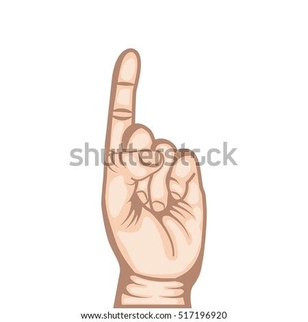 Hand Gesture Fuck You Symbol Middle เวกเตอรสตอก Shutterstock
