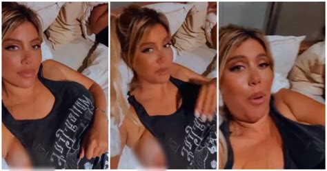 Wanda Nara Incidente Hot In Diretta Sui Social La Maglietta Si Sposta E Non Se Ne Accorge E