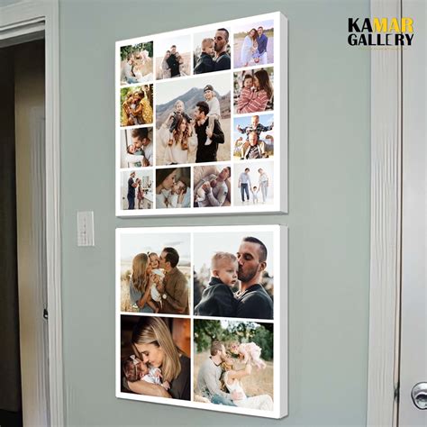 Jual Cetak foto UK 30x30 cm kolase + bingkai Photowall Hiasan pajangan