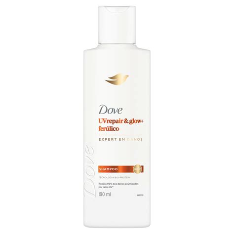 Dove Uv Repair E Glow - Shampoo Dove Uv Repair Glow + Ferúlico 190ml - Extrafarma