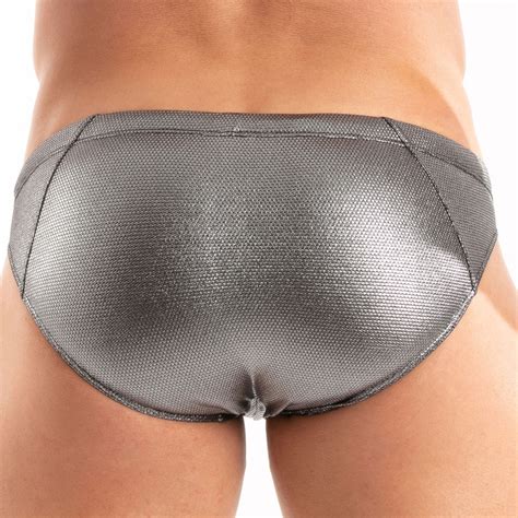 Tof Paris Slip De Bain Bikini M Tal Argent Inderwear