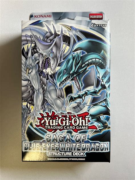 Yugioh Saga Of Blue Eyes White Dragon Structure Deck Brand New Factory Sealed Ebay