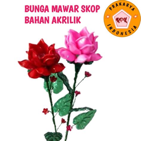 membawa keindahan abadi  bunga hias akrilik prakarya prakarya